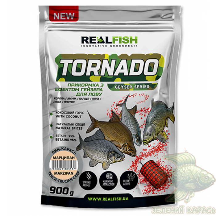 Прикормка Realfish Tornado Лин-карась марципан Прикормка Realfish Tornado Лин-карась марципан
