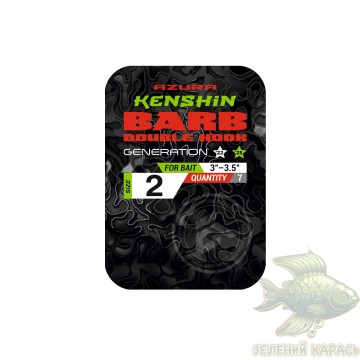 Двійники Azura Kenshin Barb Double Hook Special Bent PTFE