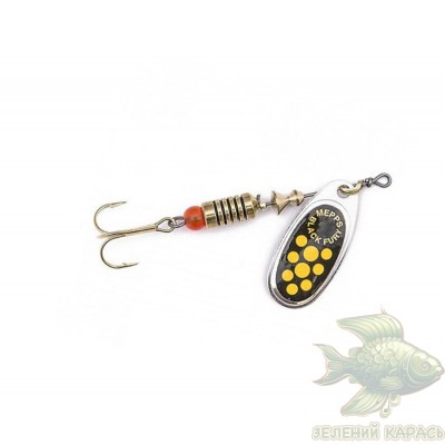 Обертова блешня Mepps Black Fury Silver/Yellow