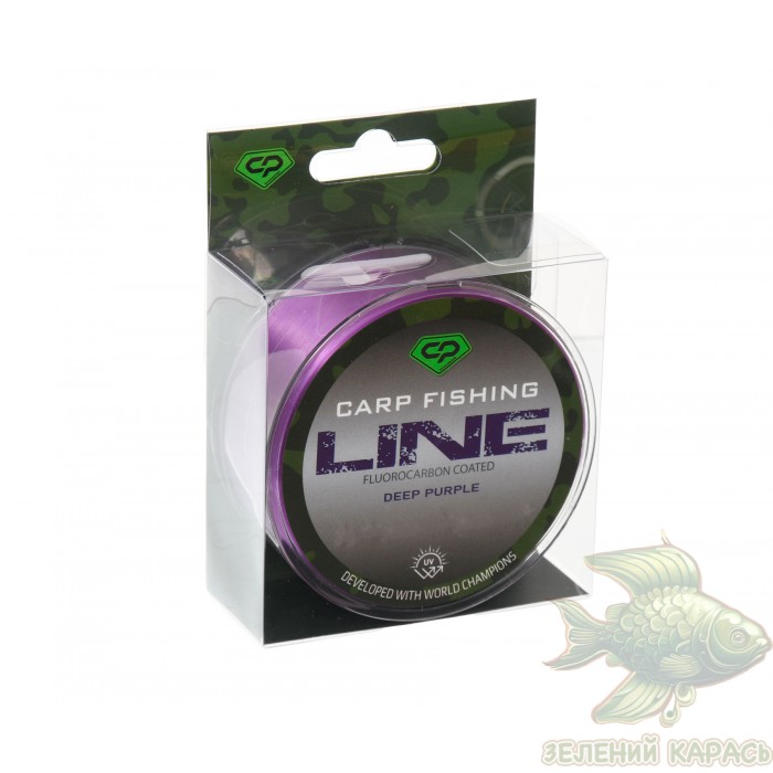 Волосінь Carp Pro Diamond Carp Fishing Line Fluorocarbon Coated Deep Purple 1000 м Волосінь Carp Pro Diamond Carp Fishing Line Fluorocarbon Coated Deep Purple 1000 м