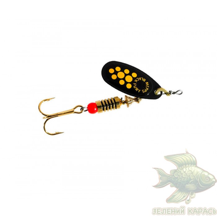 Обертова блешня Mepps Black Fury Black/Yellow №4, 8 г Обертова блешня Mepps Black Fury Black/Yellow №4, 8 г