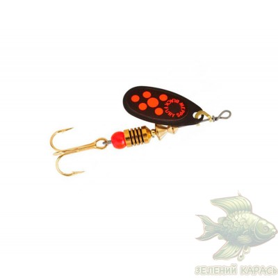 Обертова блешня Mepps Black Fury Black/Orange