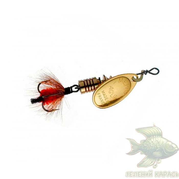 Вертушка Mepps Aglia Mouche №2, 4,5 г, Gold/Red Fly Вертушка Mepps Aglia Mouche №2, 4,5 г, Gold/Red Fly
