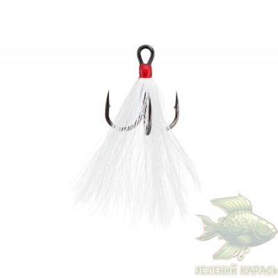 Трійник Owner DT-36BC White Flash з опушенням