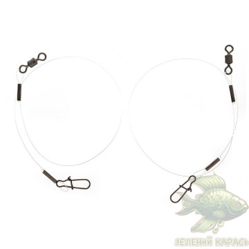 Повідці Flagman Fluorocarbon Leader, 0,65 мм, 40 см, 16,8 кг, 2 шт.