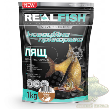 Риболовна прикормка Realfish Лящ кориця-ваніль