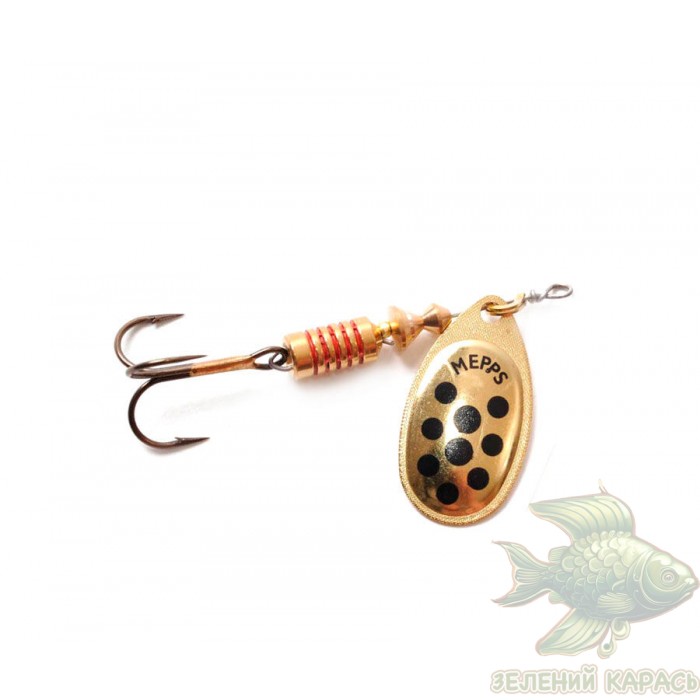 Обертова блешня Mepps Aglia Decoree Gold/Black №3, 6,5 г Обертова блешня Mepps Aglia Decoree Gold/Black №3, 6,5 г