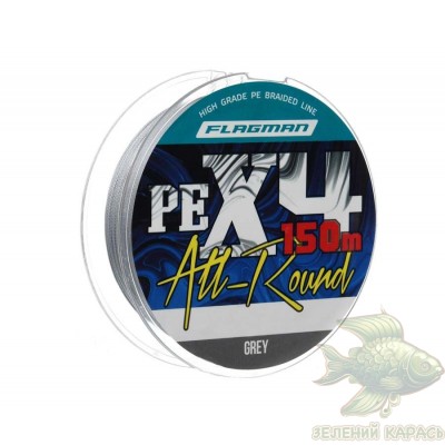 Шнур Flagman All-Round PE X-4 Grey 150 м
