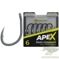 Гачки RidgeMonkey Ape-X Snag Hook 2XX №4/№6, 10 шт