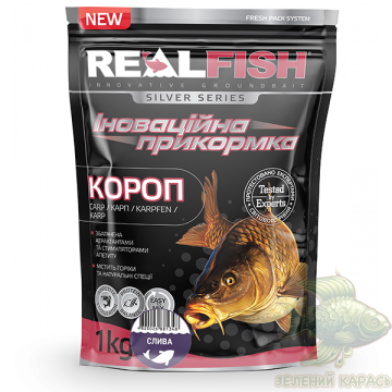 Риболовна прикормка Realfish Короп слива