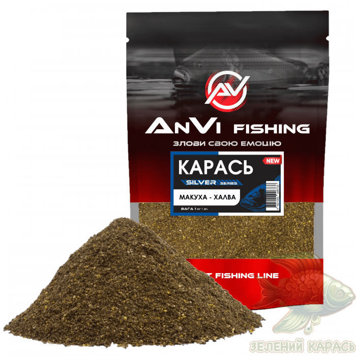 Прикормка Anvi Fishing Silver «Карась» 1 кг Прикормка Anvi Fishing Silver «Карась» 1 кг