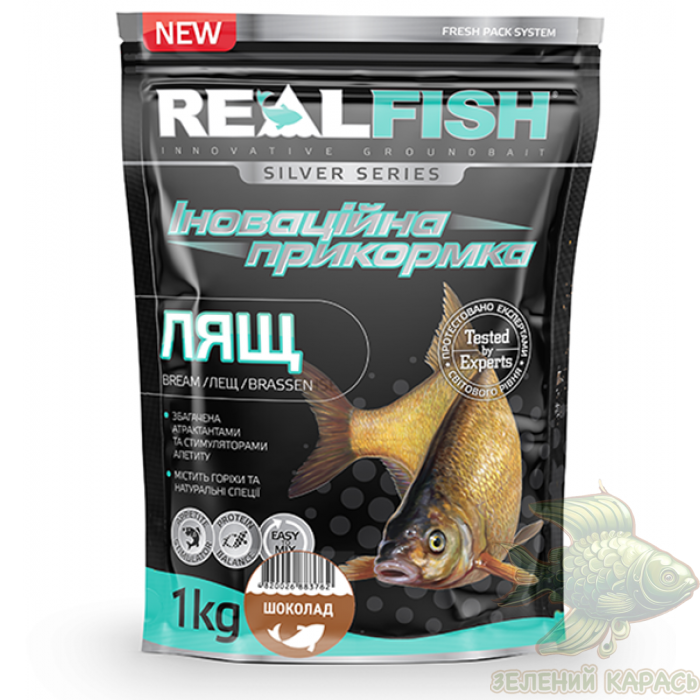 Риболовна прикормка Realfish Лящ шоколад Риболовна прикормка Realfish Лящ шоколад