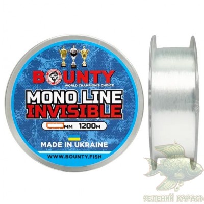 Жилка BOUNTY Mono Line Invisible 1200м 0.22–0.35 мм