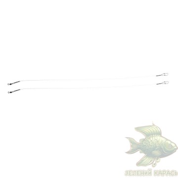 Повідці Flagman Hard Mono Climax, 35 см, 13 кг, 2 шт.