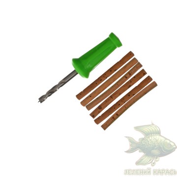 Свердло з корковими стіками Carp Pro Bait Drill & Cork Sticks 4 мм