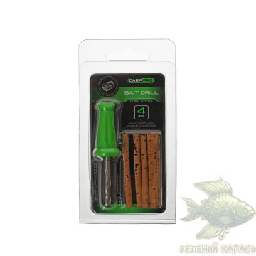Свердло з корковими стіками Carp Pro Bait Drill & Cork Sticks 4 мм
