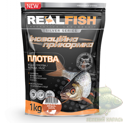 Риболовна прикормка Realfish Плітка мигдаль-ваніль