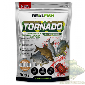 Прикормка Realfish Tornado Лящ пряник-кориця