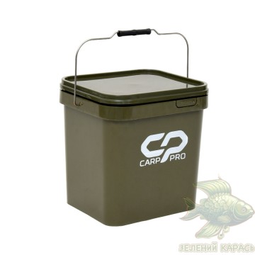 Відро Carp Pro Rectangular Bucket 17 л з кришкою