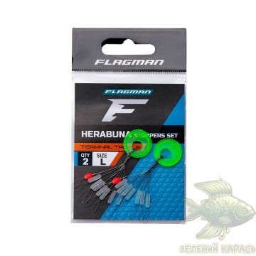 Стопори силіконові Flagman Herabuna Stopper Size L, 7+1 шт