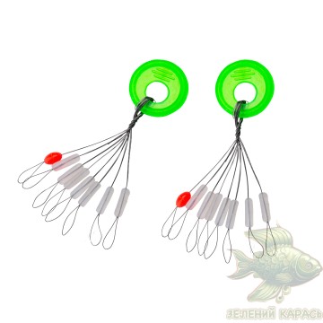 Стопори силіконові Flagman Herabuna Stopper Size L, 7+1 шт